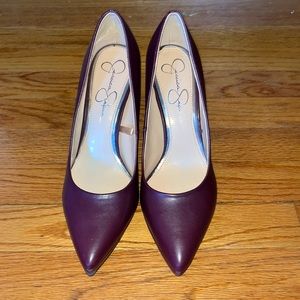 Jessica Simpson 3” Burgundy/Brown heels